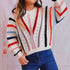 'Rosehall' Stripe Knit Sweater - Celes Fashion